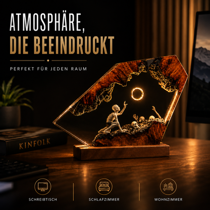 HERZLICHT™ Schicksalsring Resinlampe
