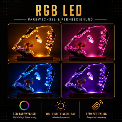 HERZLICHT™ Sternenliebe Resinlampe