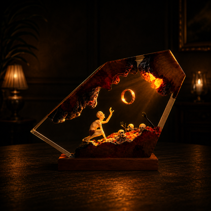 HERZLICHT™ Schicksalsring Resinlampe